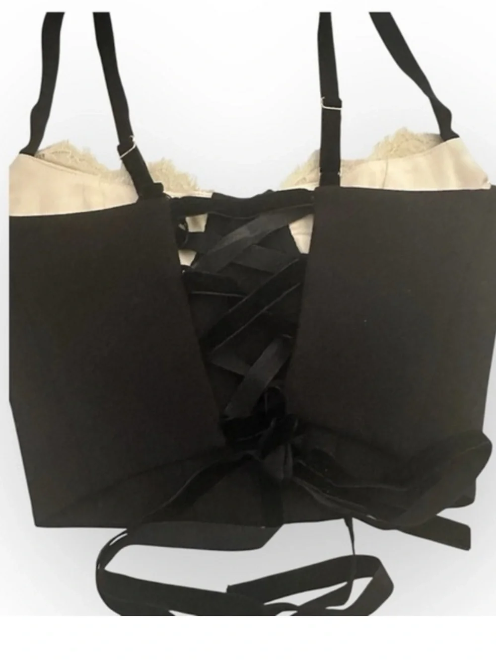 Rumored NWT Bardot Lace Up Corset Bustier Top Black Coquette/Balletcore Size XS - Picture 10 of 13